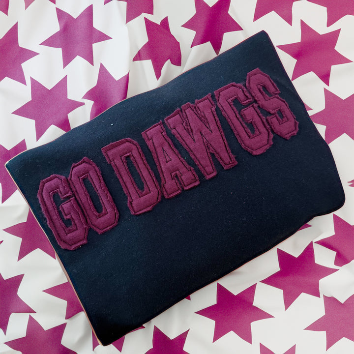 TWO TONE Sweatshirt applique custom