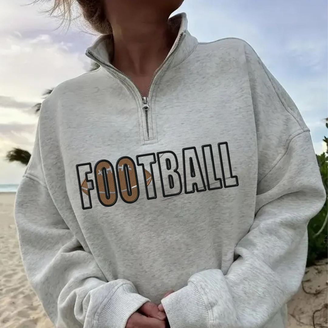 Sports quart zip sweatshirts embroidered