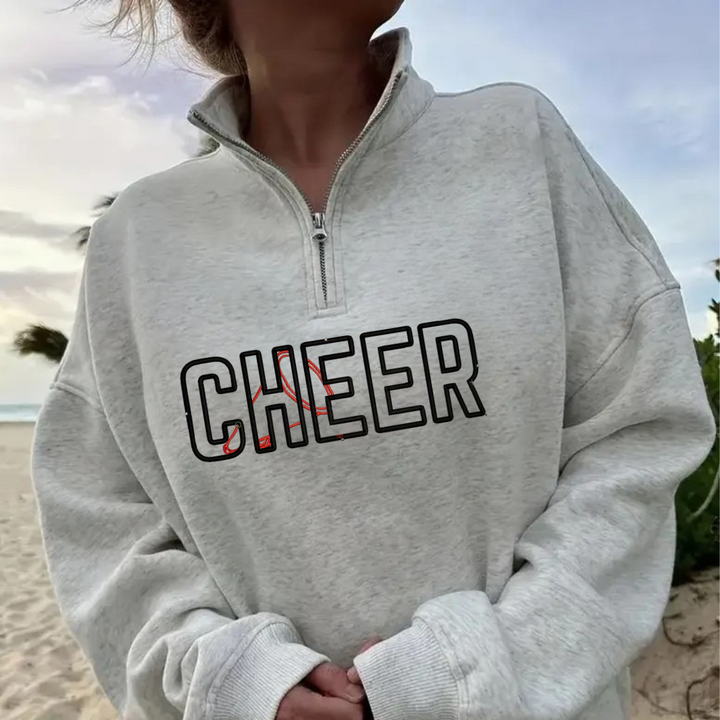 Sports quart zip sweatshirts embroidered