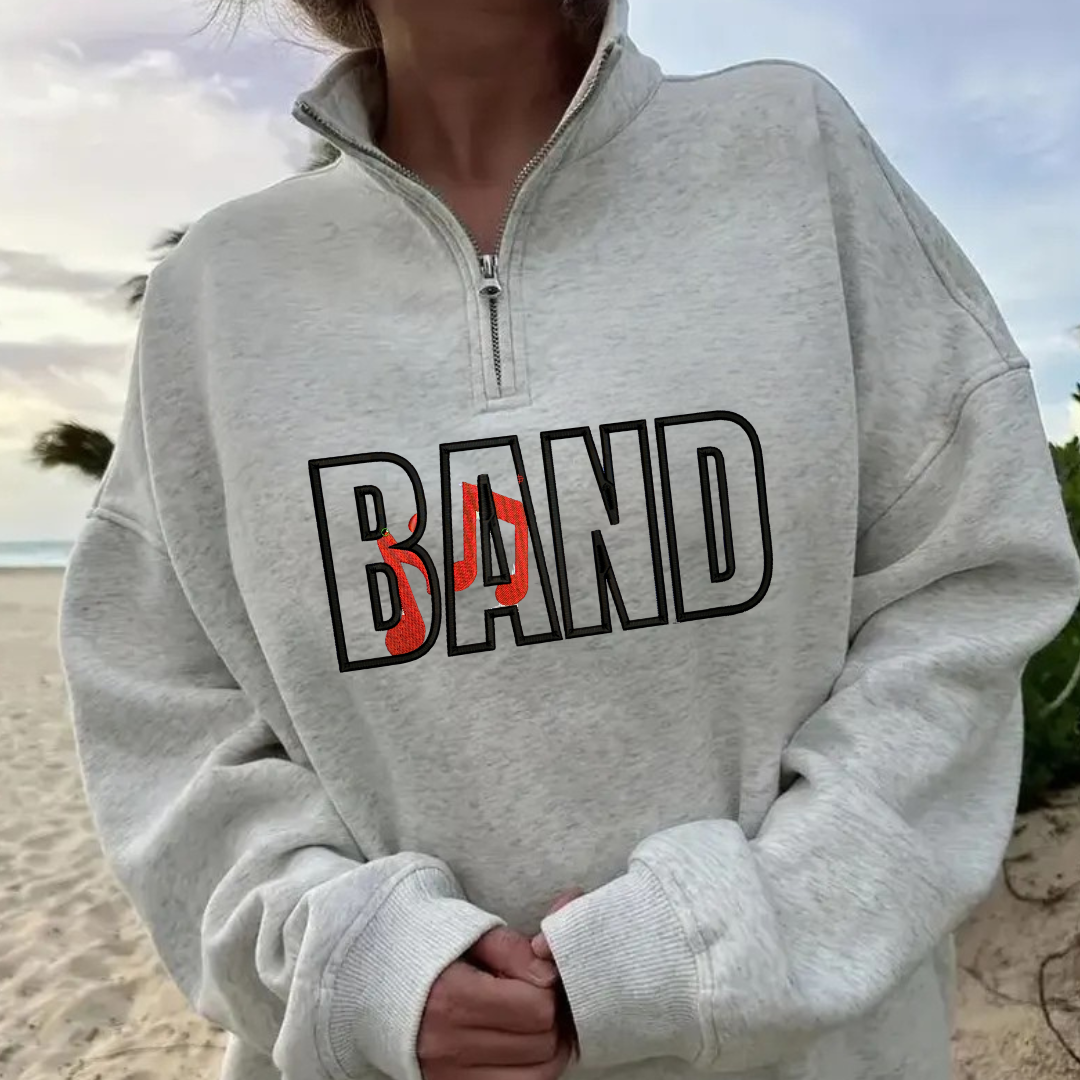 Sports quart zip sweatshirts embroidered